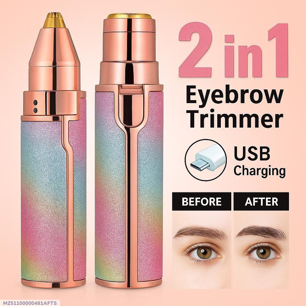 2 in 1 Facial Hair Remover & Eyebrow Trimmer