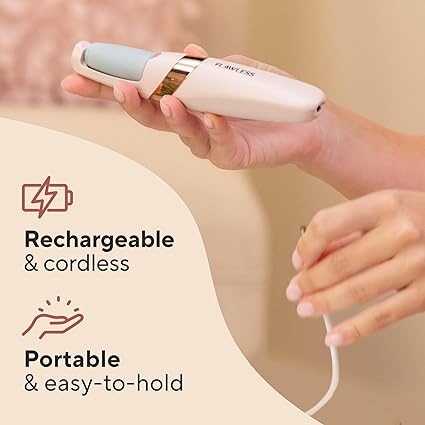 Souqzila electric pedicure foot file rechargeable cordless callus remover handheld portable